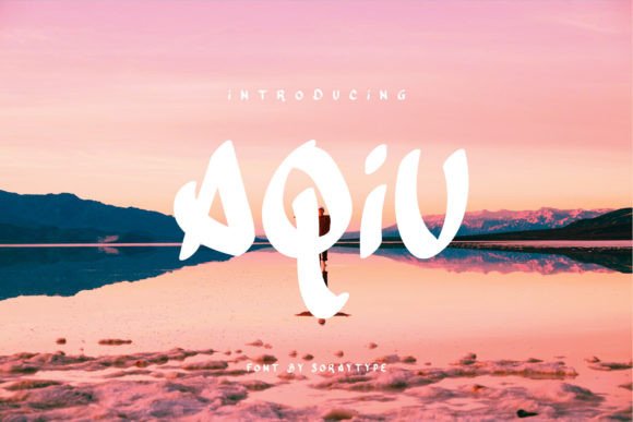 Aqiu: The Handcrafted Display Font for Maker Branding