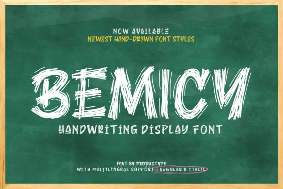 Bemicy: A Playful Display Font for Creative Branding