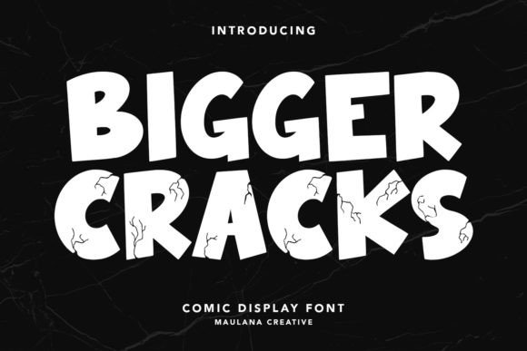 Bigger Cracks: A Bold Display Typeface for Editorial Design