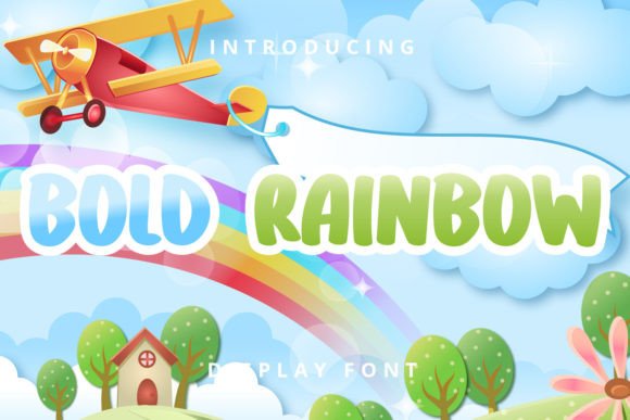 Bold Rainbow: The Perfect Display Font for Kids' Crafts and Products