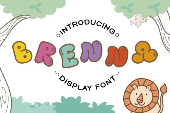 Brenna: A Bubble Groovy Font for Bold Branding