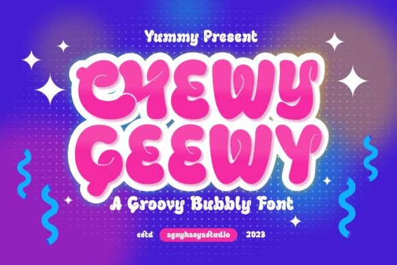 Chewy Geewy: The Playful Display Font for Bold Business Branding