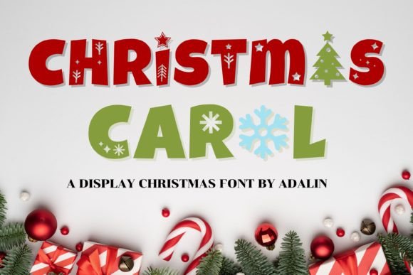 Christmas Carol: A Festive Display Font for Holiday Branding