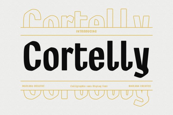 Cortelly: The Bold Display Font for Professional Branding