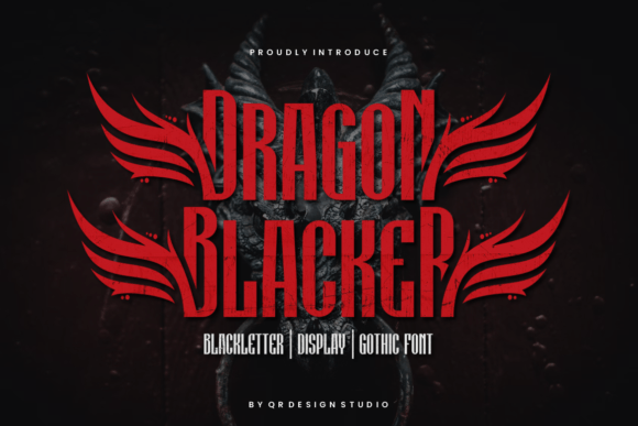 Dragon Blacker: The Quirky Display Font for Polished Branding
