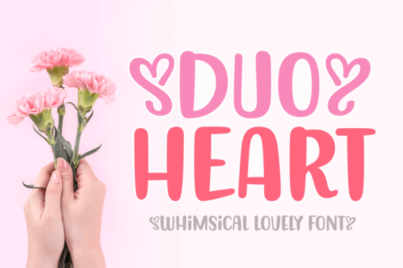 Duo Heart: A Whimsical Display Font for Editorial Design