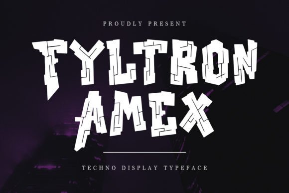 Fyltron Amex: A Techno Display Typeface for Bold Editorial Design