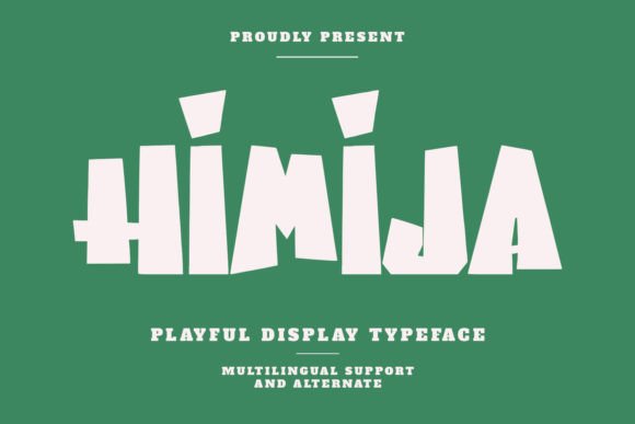 Himija Playful Display Typeface for Modern Editorial Design