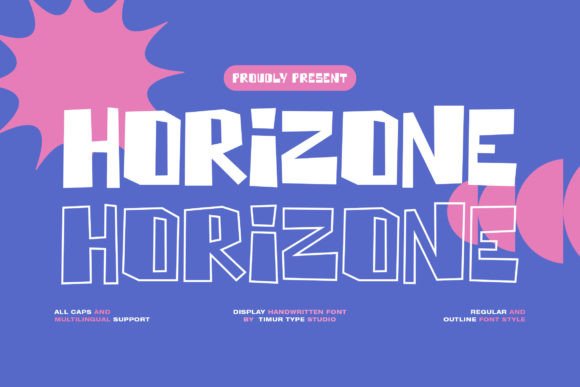 Horizone: A Handwritten Display Font for Editorial Design
