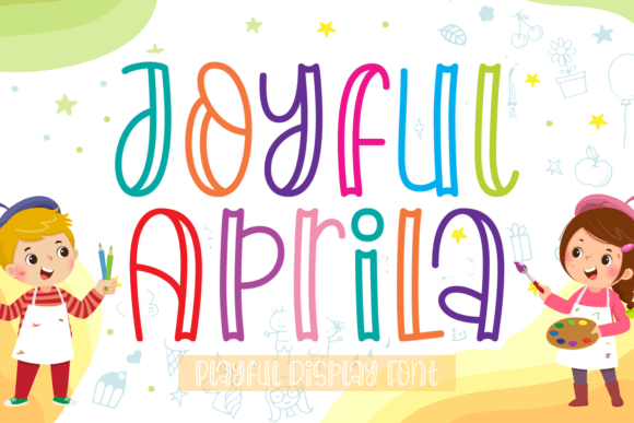 Joyful Aprila: The Quirky Display Font for Editorial Design