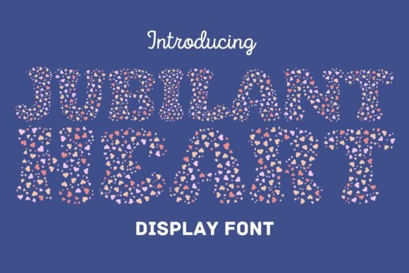 Jubilant Heart: A Playful Display Typeface for Editorial Design