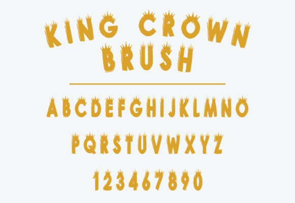 King Crown Brush: The Bold Display Font for Handmade Brands