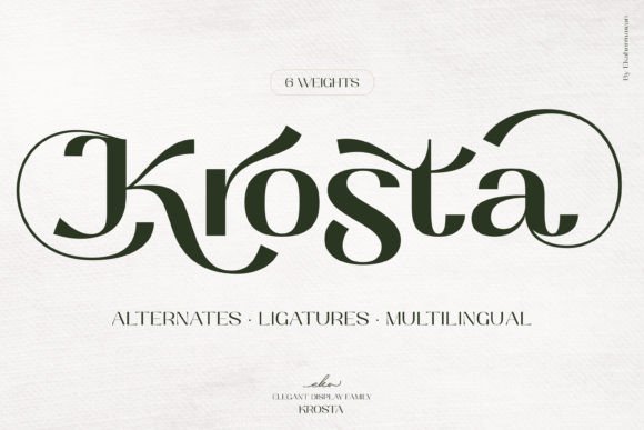 Krosta: A Modern Display Font for Bold Branding Projects