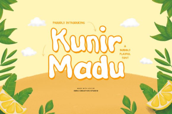 Kunir Madu: The Playful Display Font for Handmade Creators