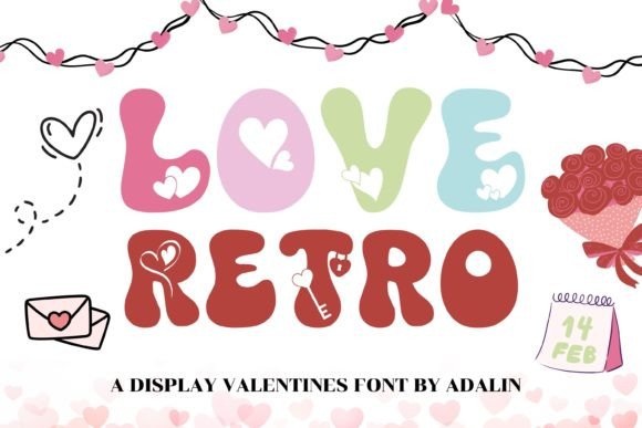 Love Retro: A Display Font for Valentine Web Design