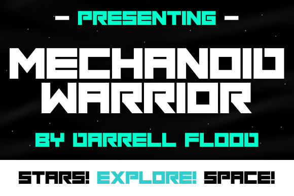 Mechanoid Warrior: The Hard-Hitting Sci-Fi Font for Modern Brands