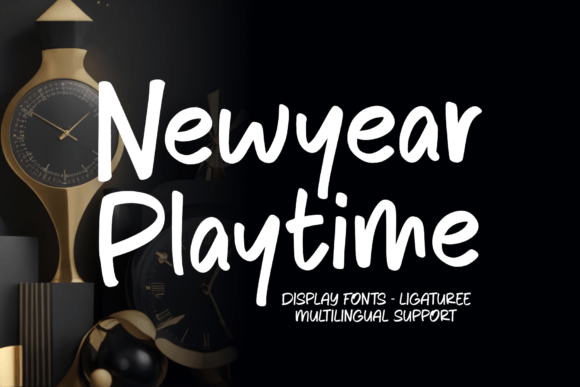 Newyear Playtime: The Creative Font for Festive Branding