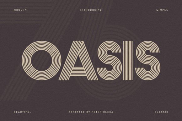 Oasis: The Retro Display Font That Captures the Past
