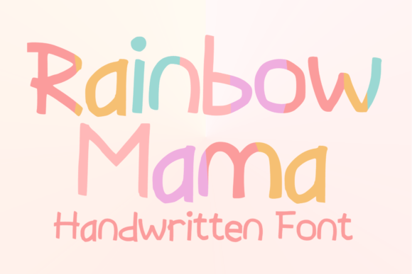 Rainbow Mama: A Playful Display Font for Editorial Design