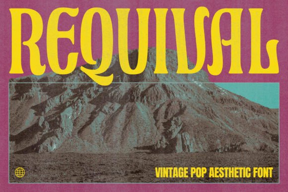 Requival: The Pop Vintage Display Font for Modern Web Design