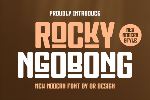 Rocky Ngobong: A Bold Display Font for Handmade Brands
