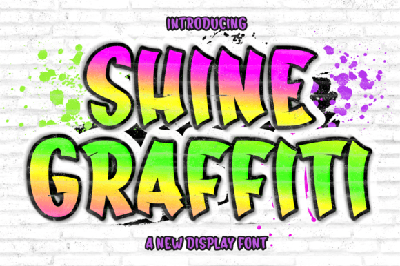 Shine Graffiti: The Bold Typeface for Urban Brand Identity