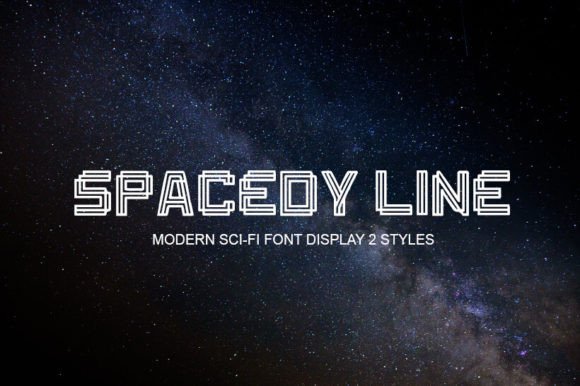 Spacedyline: A Modern Sci-Fi Display Font for Editorial Design