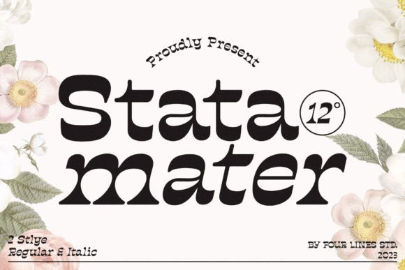 Stata Mater: A Premium Serif Font for Scroll-Stopping Visuals
