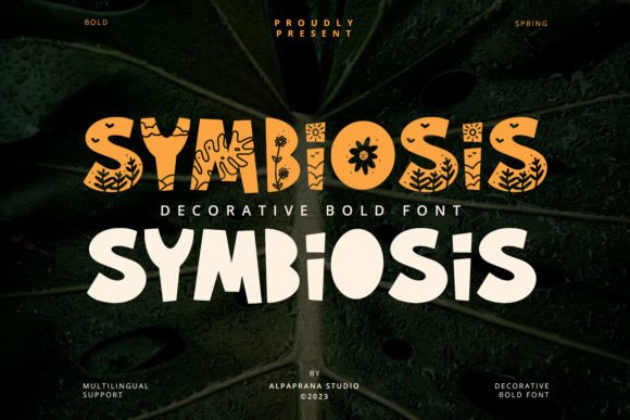 Symbiosis: The Playful Display Font for Editorial Design