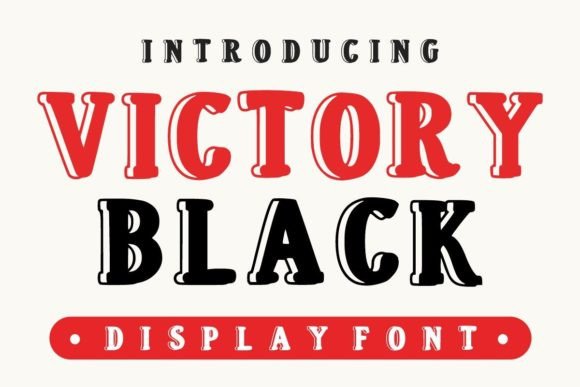 Victory Black: The Vintage Display Typeface for Bold Holiday Campaigns